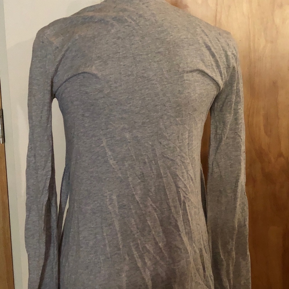 J.Crew grey long sleeve tie cardigan xxs - Picture 3 of 4